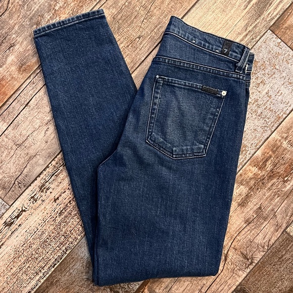 7 For All Mankind High-Rise Side Stripe Jeans 28 - Picture 11 of 15